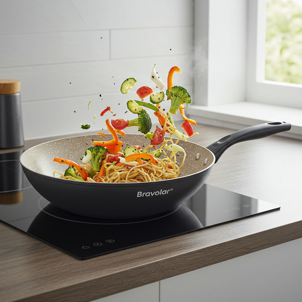 Wok Bravolar com Revestimento Cerâmico – Alta Performance e Elegância Oriental