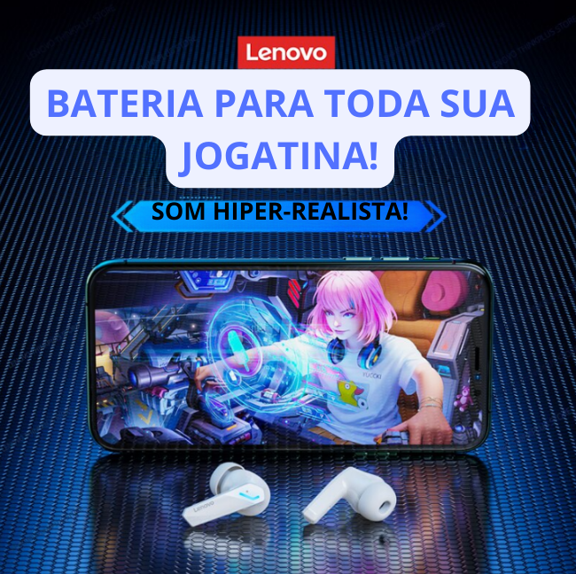 Fone de Ouvido Bluetooth Lenovo Thinklus GM2-PRO