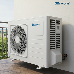 Ar-Condicionado Split Inverter Bravolar 9000 BTUs – Kit Completo com Unidade Interna + Condensadora